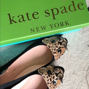 Kate Spade Norman Cat suede flats size 6